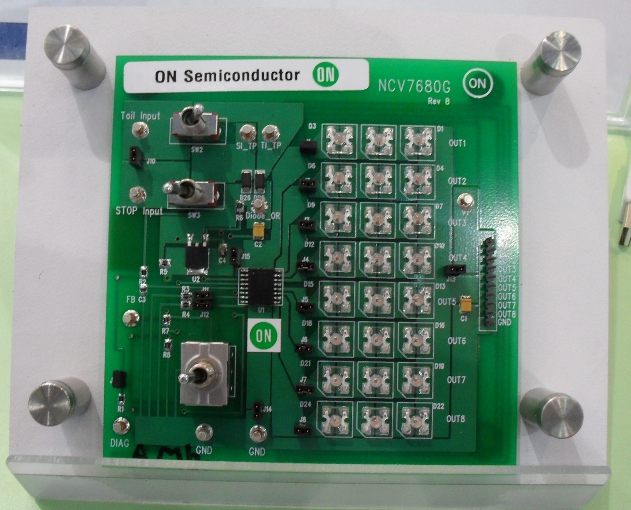 圖2:基于NCV7689的汽車后組合燈控制方案