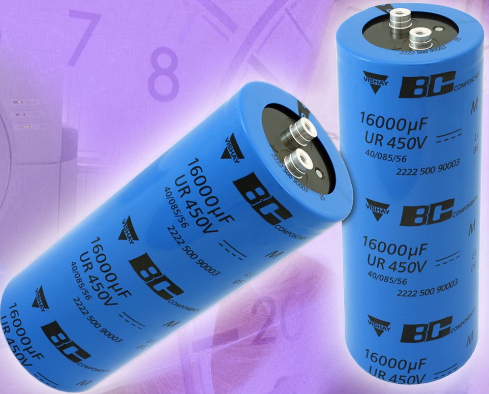 500 PGP-ST系列:Vishay發(fā)布新功率鋁電容器適用于電源和脈沖電源