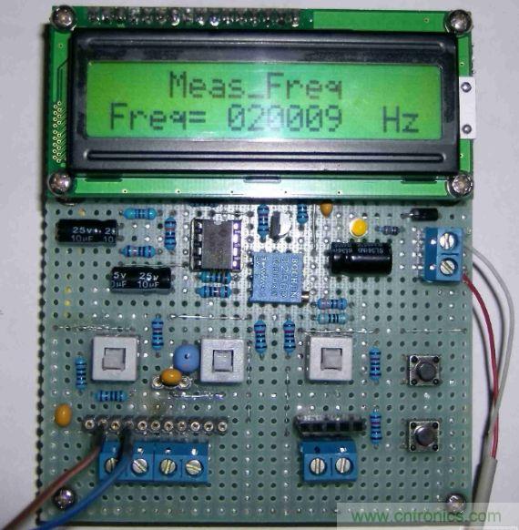 DIY集電容、電感和頻率為一體的測量儀器