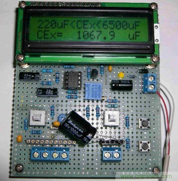 DIY集電容、電感和頻率為一體的測量儀器