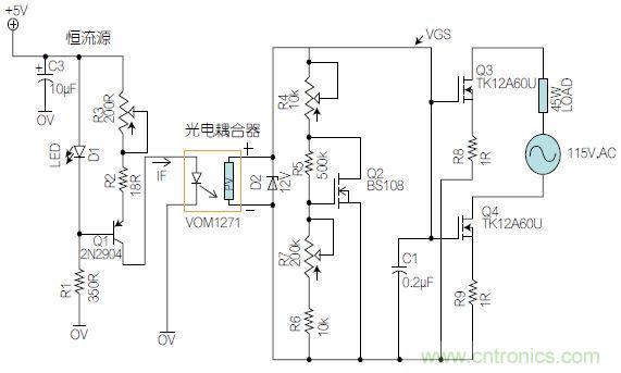 圖1：基于有源器件的線性區(qū)域進行功率控制。