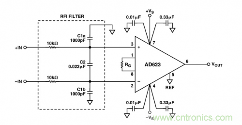 放大電路普及:射頻干擾整流誤差電路設(shè)計