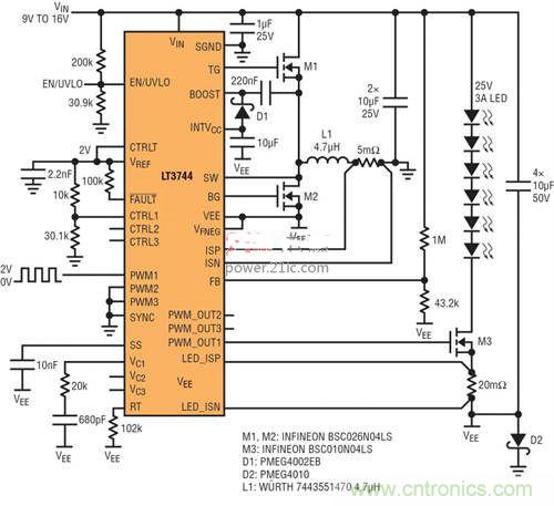 限制功率損耗？把同步降壓LED驅(qū)動器當(dāng)成升壓轉(zhuǎn)換器行不行？
