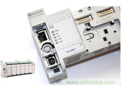 圖1：Allen-Bradley Micro850可編程邏輯控制器(PLC)的價(jià)格約為500美元，是高度堅(jiān)固、可配置、隔離性和易用性方面的標(biāo)桿，盡管有PC/嵌入式計(jì)算設(shè)備的競(jìng)爭(zhēng)，仍在工廠自動(dòng)化領(lǐng)域中保持著強(qiáng)勢(shì)地位。