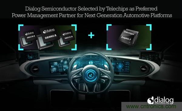 Dialog成為Telechips優(yōu)選電源管理合作伙伴，助力下一代汽車平臺