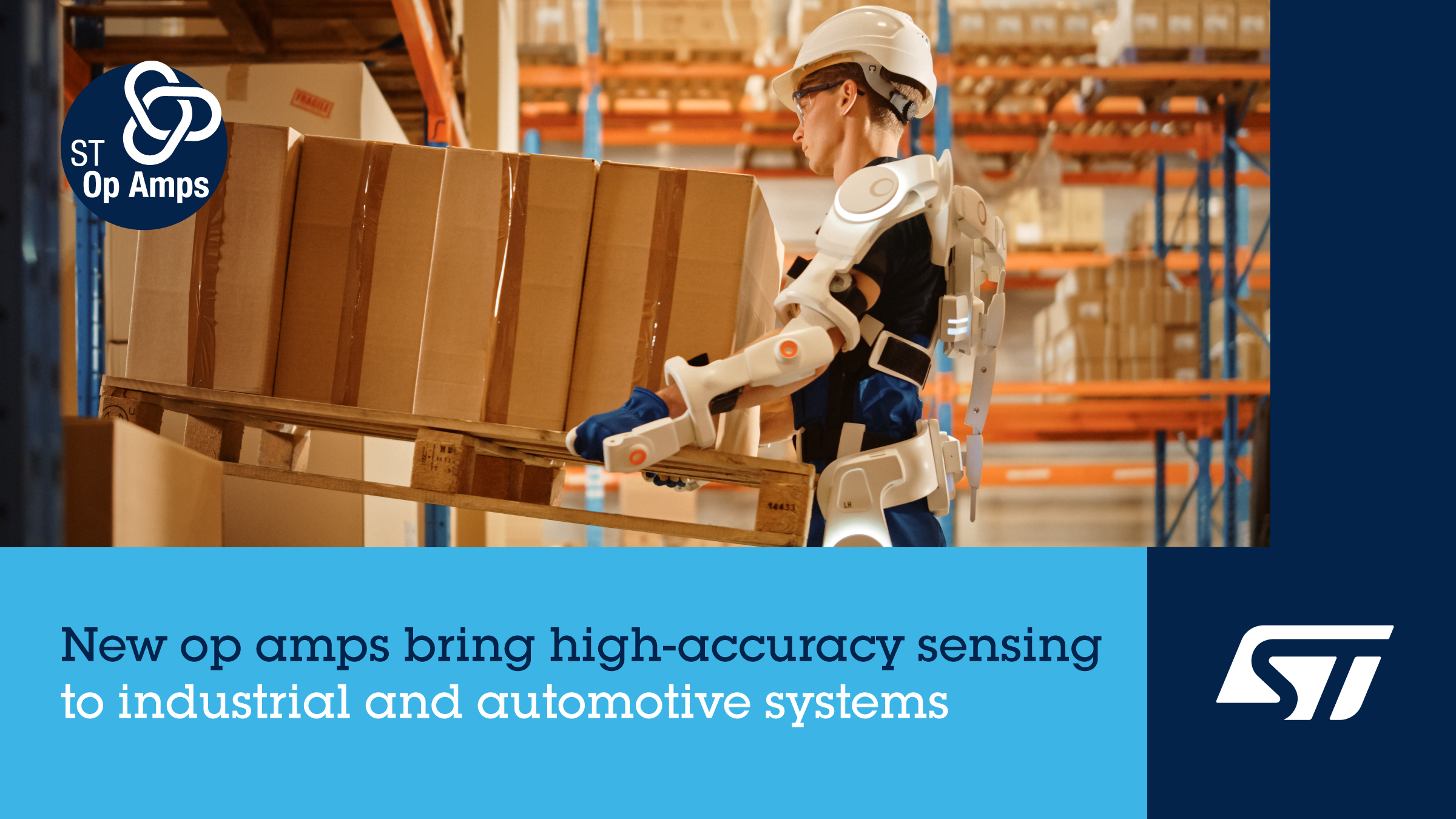 意法半導(dǎo)體運(yùn)算放大器低失調(diào)，零溫漂，寬增益帶寬，提高測量準(zhǔn)確度