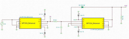 基于MPY634的有效值電路設(shè)計(jì) 基于MPY634的有效值電路設(shè)計(jì)